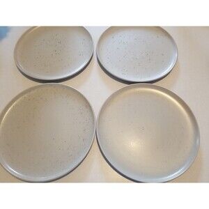 Gibson Home Gray Speckled Stoneware Dinner Plates (Set Of 4) 11"